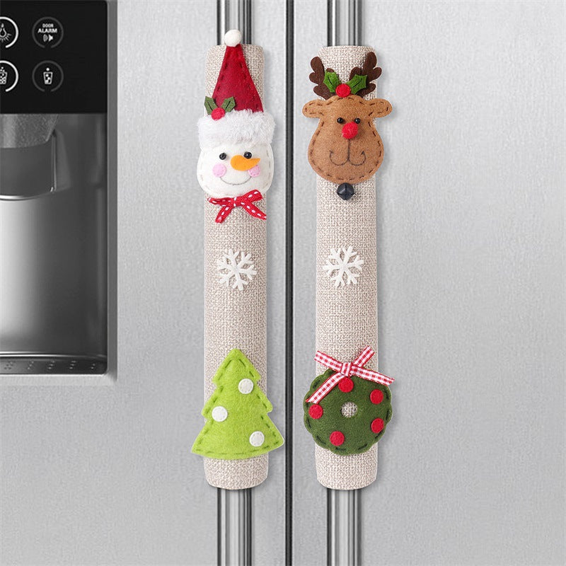 Christmas kitchen Linen Handle Covers