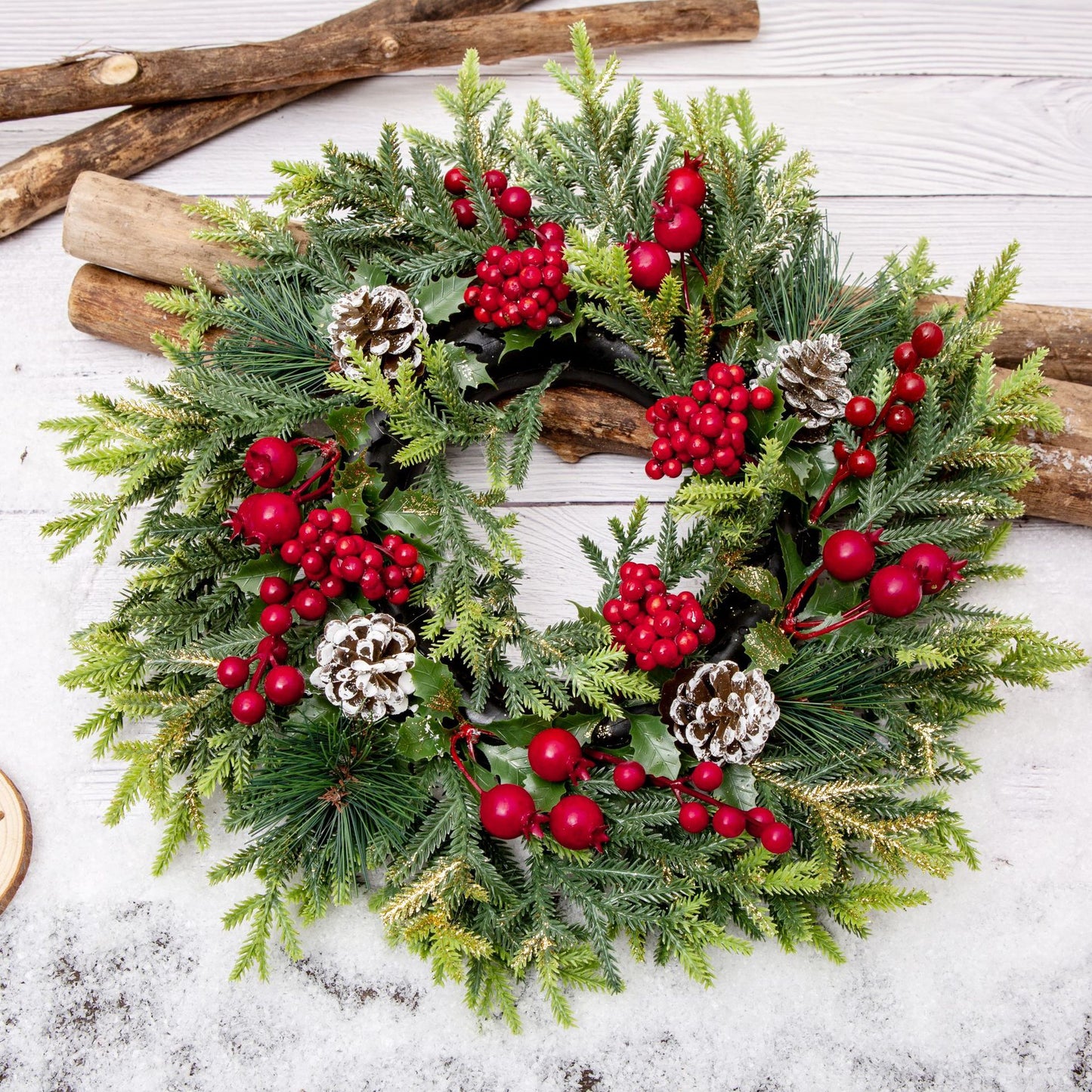 Couronne de Noël élégante