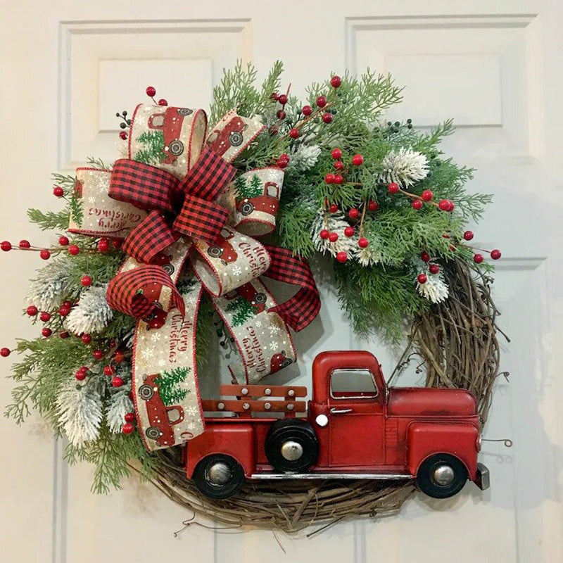 Red Truck Christmas Wreath