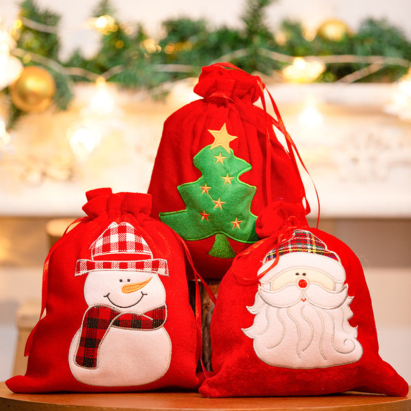 Sac cadeau rouge du Père Noël