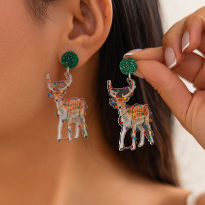 Hermosos aretes navideños