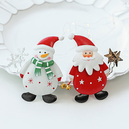 Santa & Snowman Wine Bottle Cover